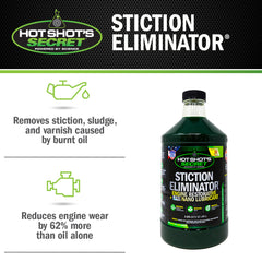 Hot Shot's Secret STICTION ELIMINATOR Engine Oil Additive - 64 OZ