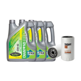 Cummins Oil Change Package Featuring Hot Shot's Secret Green Diamond Full Synthetic