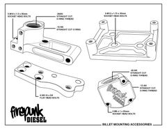 Firepunk Lower Coolant Neck, Tensioner, and A/C Bracket