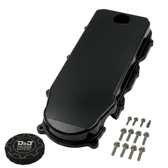 Billet Breather Cover 6.7L Cummins 2007.5-2024 Black Powder Coat